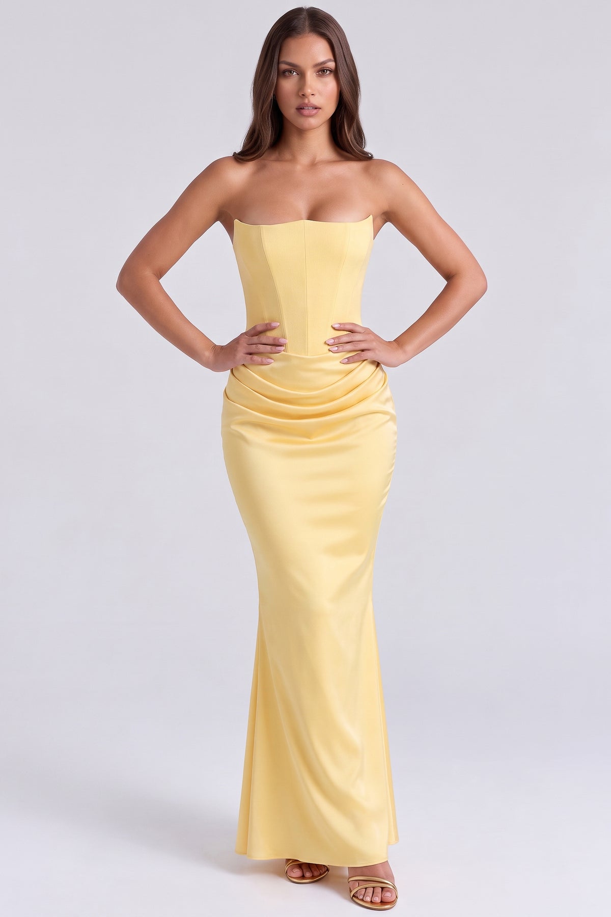 rosalind yellow maxi dress front hero