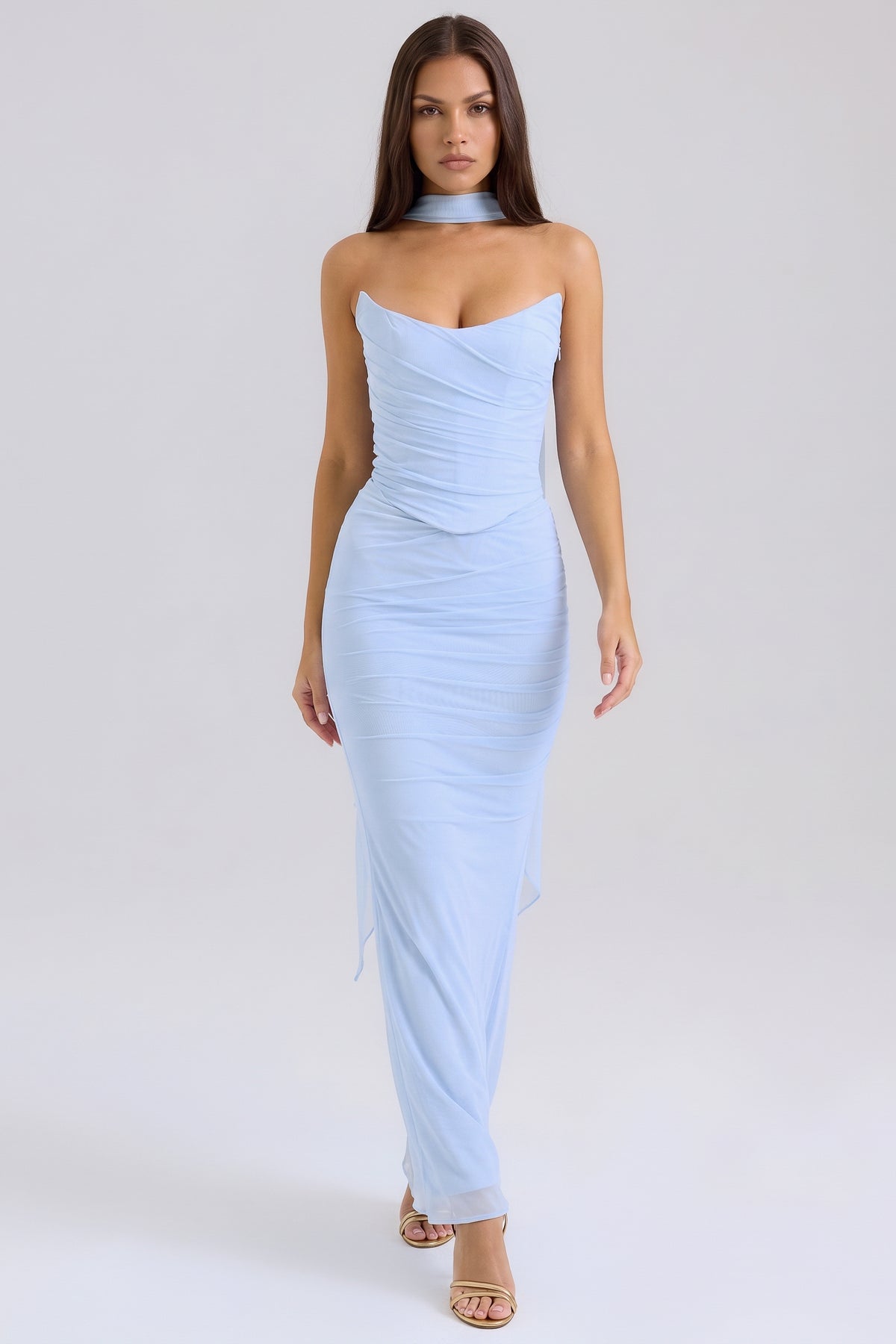malu baby blue maxi dress front hero