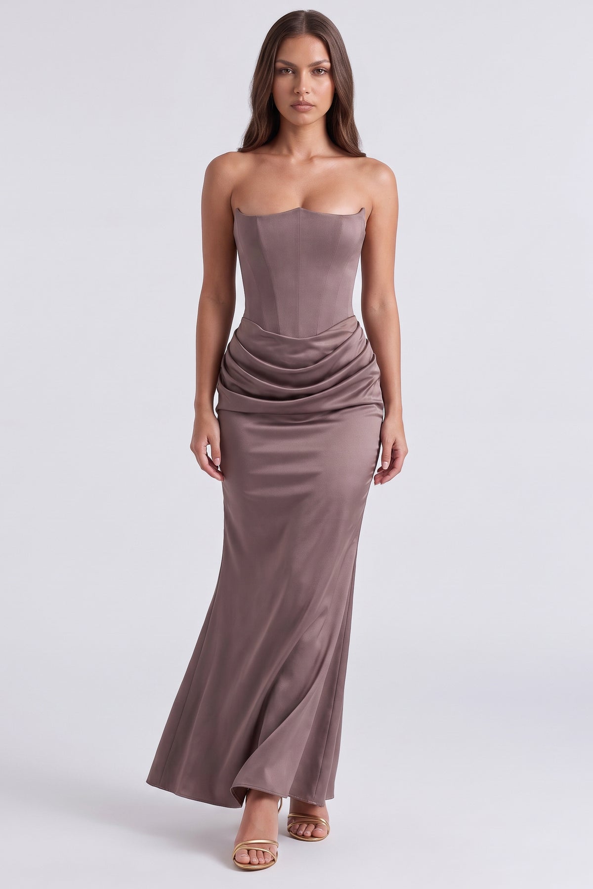 rosalind smoke maxi dress front hero